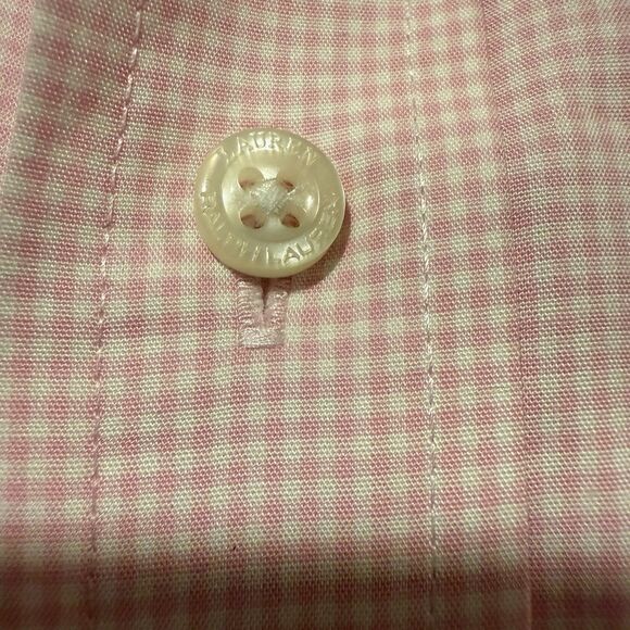 Lauren Ralph Lauren Button Down Shirt Men’s 2XL Pink Stretch Fabric Regular Fit - Picture 7 of 7